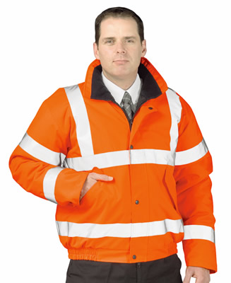 Orange Hi Vis Pilot / Bomber Jacket